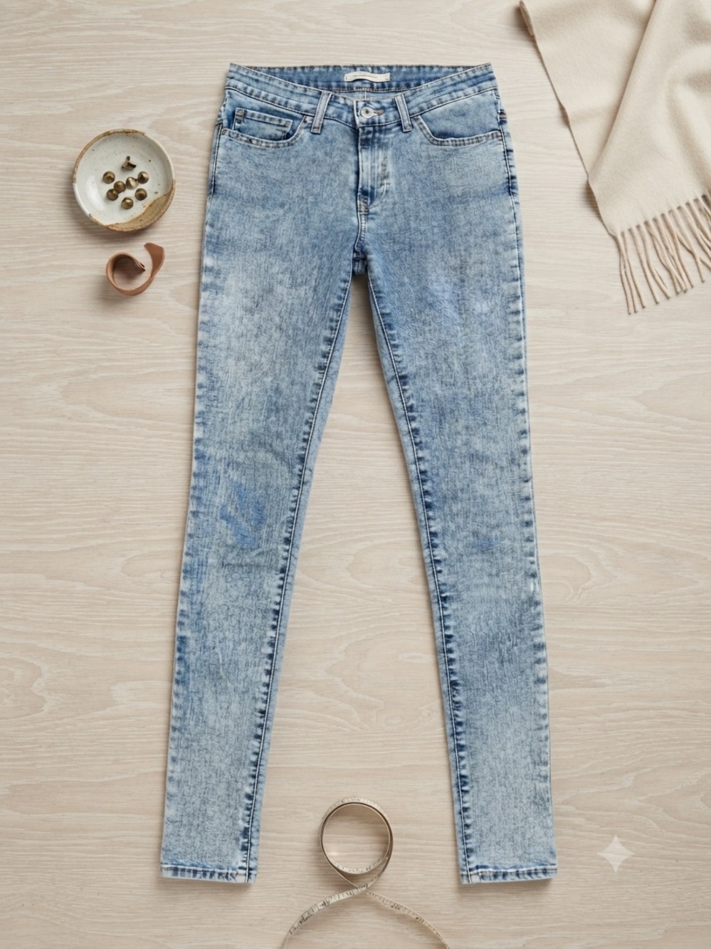 Levi's Vintage Acid Wash Skinny Jeans 26